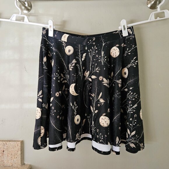 Twilight Garden Skater Skirt - Dark Academia NWOT - Picture 2 of 4